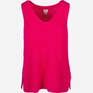 140. NWT  a new day hot pink sleeveless top